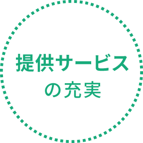 提供サービスの充実