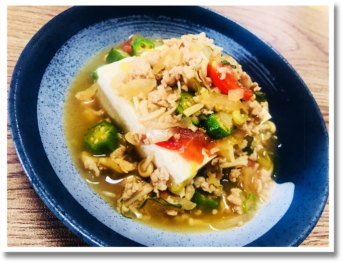 豆腐の野菜あんかけ丼