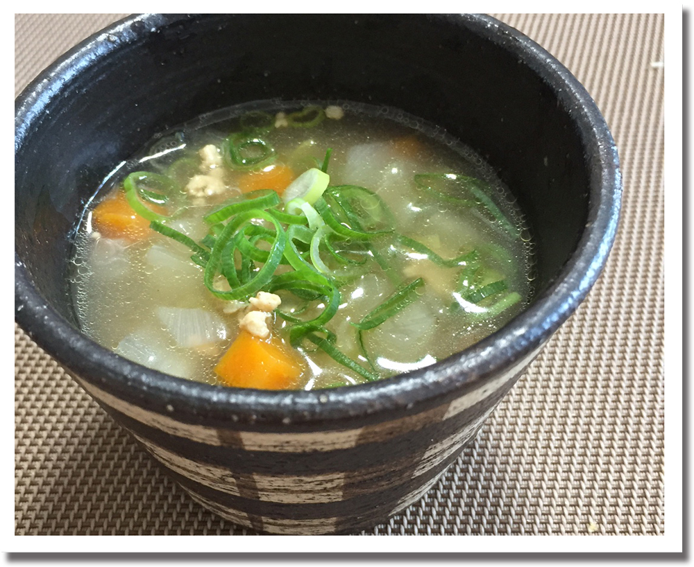しょうが香る具だくさんスープ