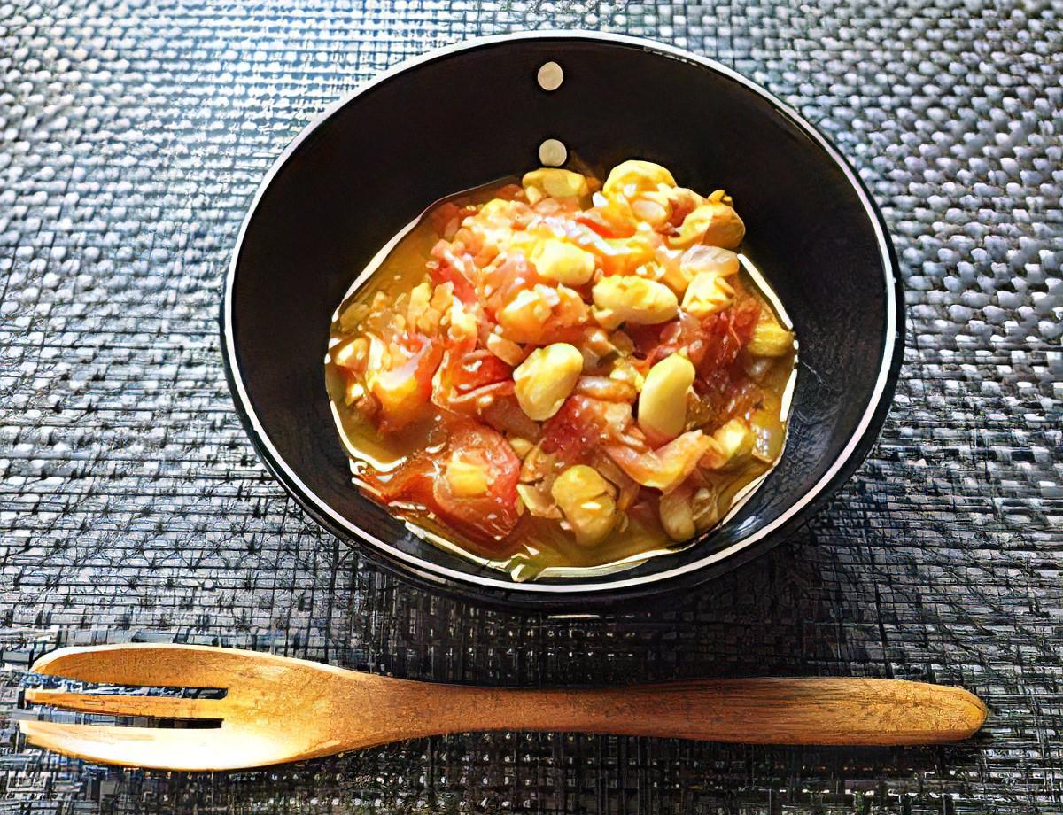大豆のツナ・トマト煮
