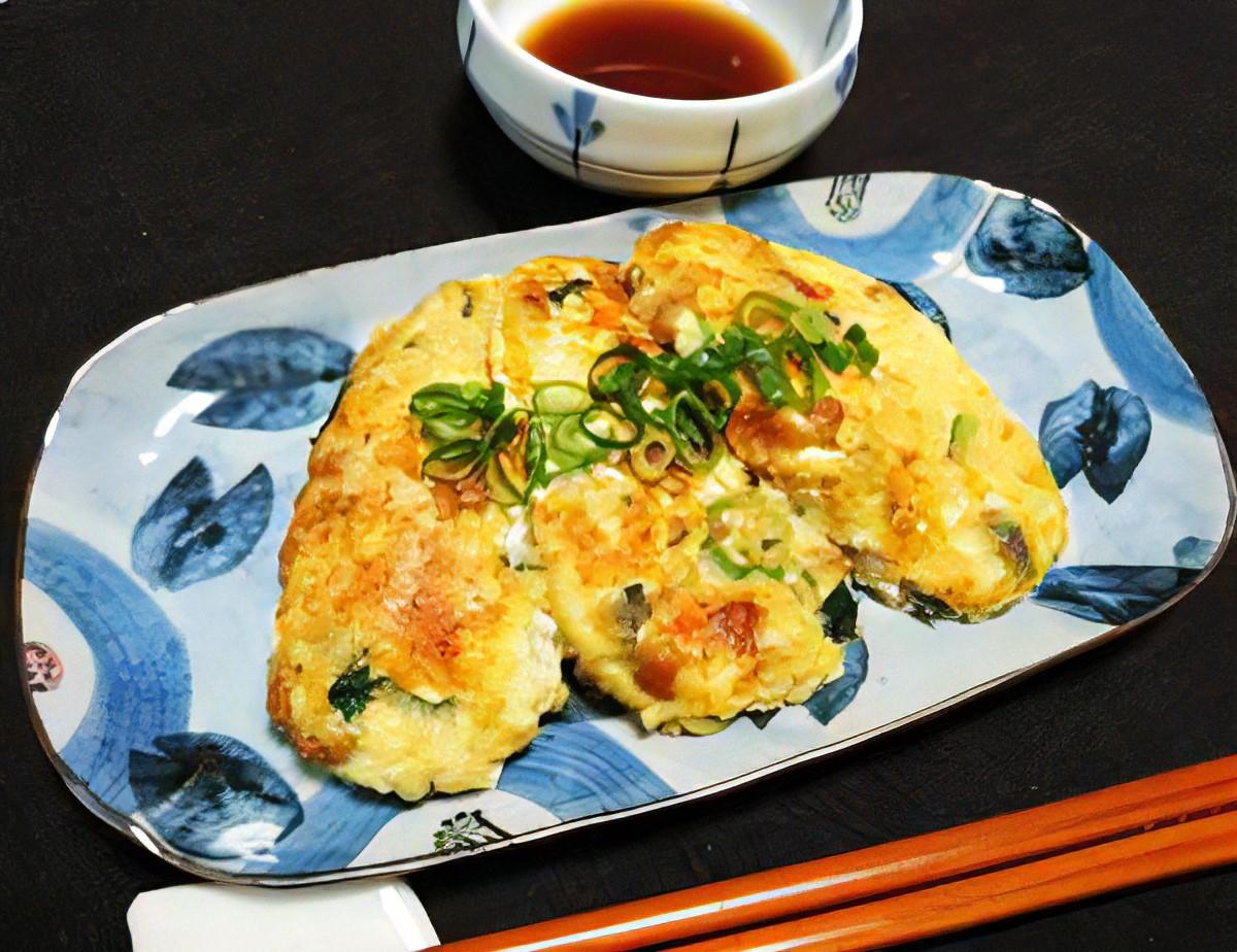 納豆のふわふわ豆腐ハンバーグ風
