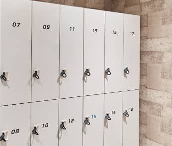 鍵付ロッカー<br />完備